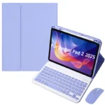 Case with Keyboard for Xiaomi Redmi Pad 2 2025 11 inch Stand Cover with Pencil Slot Spanish Portuguese Russian English Keyboard