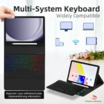 Backlight Keyboard Case For Samsung Galaxy Tab A9 Plus A9+ 11 Inch X210 X215 X216 Korean Portuguese Spanish Keyboard Cover Funda - Image 5