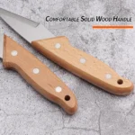 Wooden handle grafting knife suitable for garden grafting/unpacking, etc. Solid wood handle garden hand tool - Image 3
