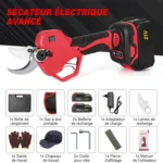 1000W 5cm Electric Pruning Shears Brushless Pruning Shears Garden Fruit Tree Branches Garden Scissors with 2 21V Batteries - Image 5