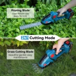 200MM brashed Electric Ridge Trimmer 2 in 1 Handheld house Lawn mover Garden Scissors Power Tool For Makita 18V Battery Pin - Image 6