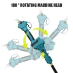 1000W Brushless Pole Chain Saw, 40mm Cutting Diameter, Telescopic Pole Extends to 2.8M, 180° Adjustable Head, for Tree Pruning, - Image 5