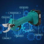 500W 25mm Brushless Electric Pruner Shear Cordless Rechargeable Fruit Tree Bonsai Pruning Branches Tool For Makita 18V Battery - Image 6