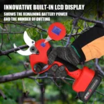 4.0Inch LCD Digital Display Cordless Electric Pruning Shears with 2Batteries Heavy-Duty Cutter for Thick Branches of Fruit Trees - Image 6