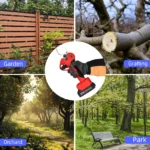 4.0Inch LCD Digital Display Cordless Electric Pruning Shears with 2Batteries Heavy-Duty Cutter for Thick Branches of Fruit Trees - Image 3