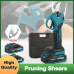 Brushless Pruning Shears Cordless Electric Pruner Cutter with Battery SK5 Blade 30mm Cutting Diameter for Gardens Farms Orchard