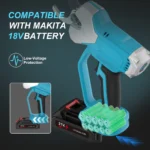 600W brushless electric pruning shears, rechargeable electric scissors, 2-cell battery handheld garden scissors - Image 6