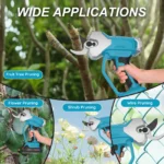 600W brushless electric pruning shears, rechargeable electric scissors, 2-cell battery handheld garden scissors - Image 4