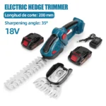 200MM brashed Electric Ridge Trimmer 2 in 1 Handheld house Lawn mover Garden Scissors Power Tool For Makita 18V Battery Pin - Image 5