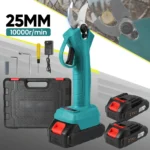 500W 25mm Brushless Electric Pruner Shear Cordless Rechargeable Fruit Tree Bonsai Pruning Branches Tool For Makita 18V Battery