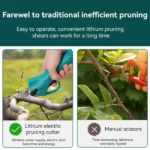 500W 25mm Brushless Electric Pruner Shear Cordless Rechargeable Fruit Tree Bonsai Pruning Branches Tool For Makita 18V Battery - Image 4