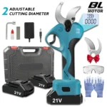 21V 40mm Cordless Electric Pruner Pruning Shear Efficient Fruit Tree Bonsai Pruning Branches Cutter Landscaping Tools