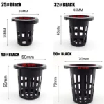 50Pcs Plant Grow Net Nursery Pots Cup Hydroponic colonization Mesh plastic Basket holder vegetable Planter Soilless greenhouse - Image 2