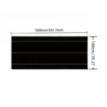 Garden Landscape Fabric Weed Barrier Heavy-Duty Road Gardening Mat Polypropylene - Image 2