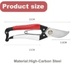 Professional Bypass Pruning Shears for gardening scissors Hand Pruners Garden Clippers Pruner Garden Scissors Hand Clippers - Image 2