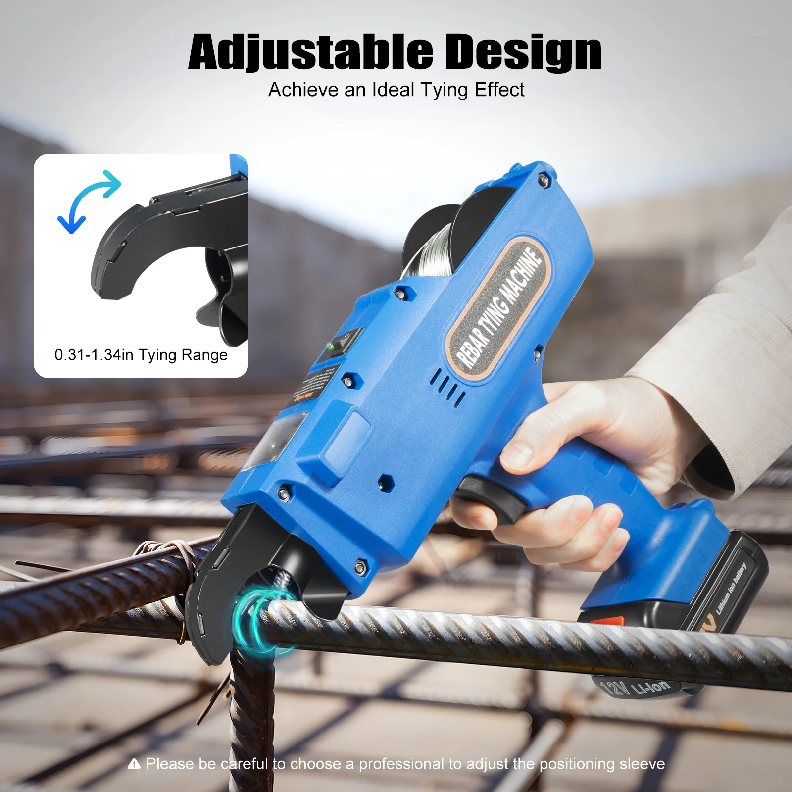 kf-S068c5d1b03f74019b6bbd57e55412e43C Tying Machine with Fully Automatic Knotter Garden Tool Electric Branch Tying Machine - Image 1