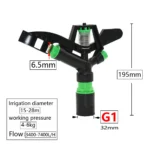 1/2 3/4 1" 1.5" 2" Female Thread Big Covering Range Sprinklers Farm Garden Irrigation Watering Rain Gun Metal Lawn Sprinkler - Image 3