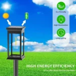 Waterproof LED Solar Lights for Garden Yard Driveway - Automatic Pathway Lighting Outdoor Landscape Lighting Auto On/Off at Dusk - Image 3