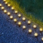 Outdoor Solar Warm white Lawn Lights IP65 Waterproof Decorative Guiding Lights For Garden Terraces Courtyards Lawns Sidewalks - Image 5