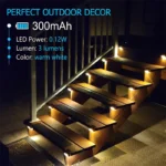 4-32 Pack Outdoor LED Solar Step Lamp Path Stair Garden Lights IP65 Waterproof Balcony Light Decoration for Patio Fence Light - Image 3