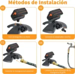 Mini Oscillating Sprinkler Adjustable Rotating Lawn Sprinkler 16 Holes Irrigation Watering System for Outdoor Yard Garden - Image 6