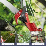 Telescopic Pruning Shears with Pruning Saw, 82-410 cm Pruning Saw with Handle, Garden Tools Set, Pole Pruner, High Reach Cut - Image 6