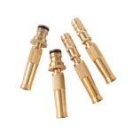 1Pc Nozzle Water Gun Aluminum Alloy High Pressure Direct Spray Quick Connector Household Hose Adjustable Garden Sprinkle Tool