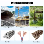 220V 4500mAh Tying Machine Adjustable Tying Range (0.31-1.34in) Portable Tying Machine for Buildings Highway Tunnels Bridge - Image 5