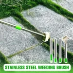 Stainless Steel Detachable Weeding Brush for Weeding Stone Board Gap Cleaning Garden Tools for Deck Patio Walkwa - Image 3