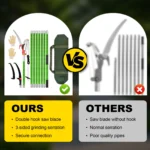 Tree Pruner Saw Extendable High-Altitude Branches Trimmer Manual Pole Saw for Forestry High Branches Saw Fruit Pick Cutting Tool - Image 5