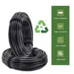 10-50m OD-6/8/12mm Garden Black PE Hose Pressure-Proof Watering Pipe 1/4" 3/8" Lawn Orchard Agriculture Irrigation Tube System - Image 2