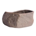 Ceramic Flower Pot with Drainage Hole Wear-Resistant Stone-Shaped Plant - Image 3