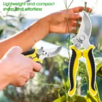 2PCS Gardening Scissors Set Ergonomic non-slip handles Safety lock pruning shears Beginner gardening set Can cut roses and more - Image 3