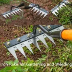 8/7/6/5teeth Garden Weeding Rake Heavy Duty Metal Gardening Hoe Weeding Rake Farm Tool for Gardening Weeding Loosening Soil Rake - Image 2