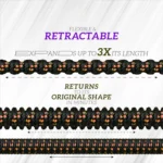 Garden Hose Retractable Hose, Extended Garden Hose 1/2 Diameter High Pressure Car Washer Tube Irrigation Magic Irrigation - Image 2