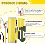 Telescopic Pruning Shears with Pruning Saw, 100-800 cm Pruning Saw with Handle, Garden Tools Set, Pole Pruner, High Reach Cut - Image 3