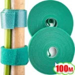 Self Adhesive Plant Nylon Cable Tie Strips Green Adjustable Plants Hook Loop Support Garden Twine Bandage Reusable Fastener Tape