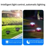 Outdoor waterproof solar-powered underground lawn lights for garden villas - Image 2