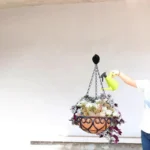 8/10/12 Inch Coconut Fiber Hanging Basket Hanging Flower Pot European Style Iron Chain Planter Plant Holder Pots for Home Decor - Image 5