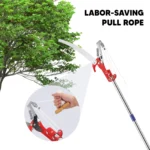 Telescopic Pruning Shears with Pruning Saw, 82-410 cm Pruning Saw with Handle, Garden Tools Set, Pole Pruner, High Reach Cut - Image 4