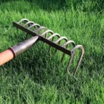 Multifunctional Ninetooth Nail Rake Household Sturdy and durable manganese steel laborsaving nail rake Garden agricultural tool - Image 4
