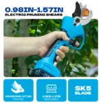 21V Cordless Lithium-ion Progressive Pruning Shear Efficient scissors Bonsai Electric Tree Branches garden tools SC-8605 - Image 2