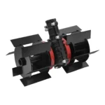 9-Teeth Weeding Wheel 26×9 Red+Black, Iron Spray Painting 10cm Blade Lawn Mower Weed Remover Tool - Image 4