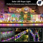 Outdoor Solar Tube Rope Led Light Garden Christmas Decoration Fairy String Light 32m/22M/12M/7M Outdoor Wedding Party Led Lamp - Image 4