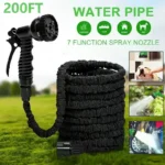 25FT-100FT Expandable Flexible Hose Garden Hose Gardening Supplies High-Pressure Car Wash 7 Water Spraying Functions Water Gun