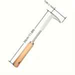 Stainless steel gap weeding tool, L-shaped multi-purpose garden hand tool, used for clearing weeds in yards, terraces, and lanes - Image 4