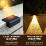 Solar Lights Outdoor IP55 Waterproof Fence Led Lights Solar Powered LED Light for Garden Outside Backyard/Step/Patio - Image 3