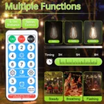 Garden Solar String Lights Led Remote Control Outdoor Lamps Waterproof Outdoor Solar Led Light For Party Camping Tent Decoration - Image 5