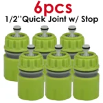 KESLA 6pcs 1/2'' Quick Connector Garden Pipe Repair Hose Extension With or No Water Stop Plug Tubing Drip Irrigation Greenhouse - Image 6