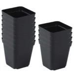 50Pcs Seedling Pots Square Plant Seeding Planting Cup Plastic Deep Nursery Tree Pot Flower Plant Container Pot Garden Grow - Image 3